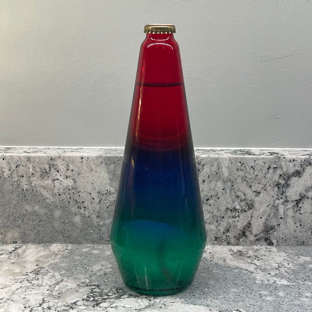 Vintage Lava Lamp Replacement Globe Colored Glass Bottle Exterior Flaw